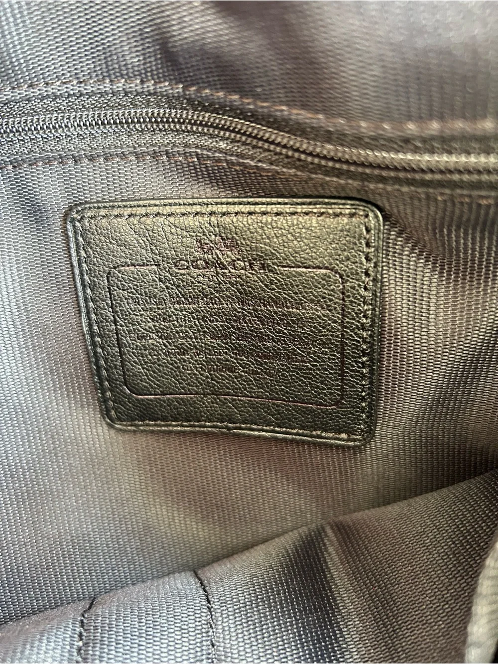 Coach Metallic Pewter Pebbled Leather Satchel with Crossbody Strap